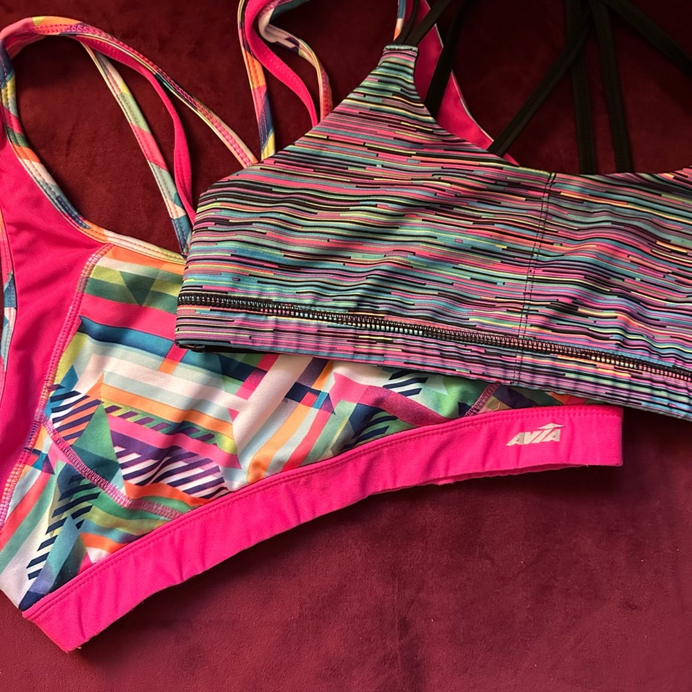Avia and Champion sports bra bundle